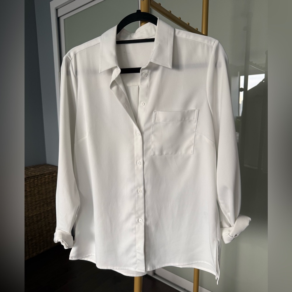 Simons White Button Down Shirt